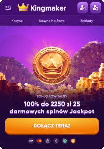 Kingmaker casino mobile screen welcome bonus