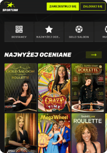 Sportuna casino mobile screen lives games