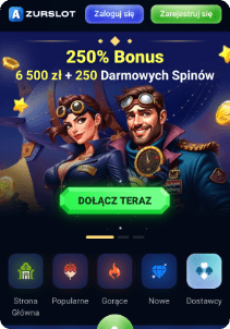 Azurslot casino mobile screen main page