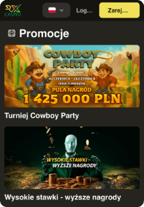 RxCasino casino mobile screen promotions