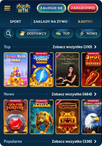 Aquawin casino mobile screen slots games