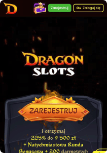 DragonSlotcasino mobile screen welcome bonus