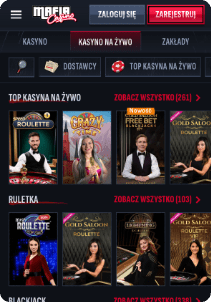 Mafia casino mobile screen live casino