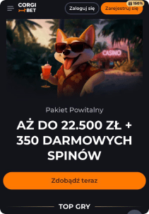 Corgi Bet Casino Screen mane page