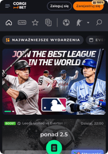 Corgi Bet Casino Screen sports games