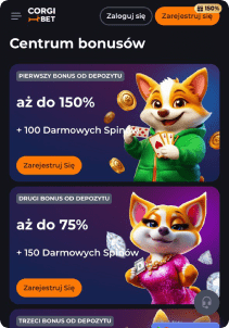 Corgi Bet Casino Screen bonus games