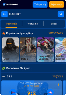 FairParii mobile screen e-sports games