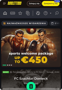 Roulettino mobile screen sports games