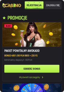 AvoCasino Casino mobile screen promotions