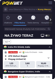 PowBet Casino mobile screen promotions