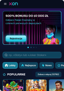 XON Casino mobile screen promotions