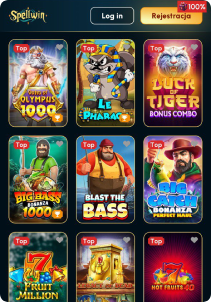 SpellWin Casino mobile screen slots games