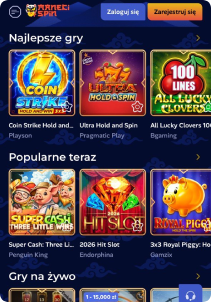 ManekiSpin mobile screen slots games