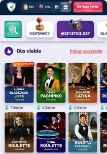 SafeCasino mobile screen live games