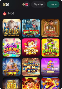Belabet Casino mobile screen slots games