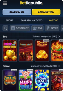 Betrepublic Casino mobile screen slots games