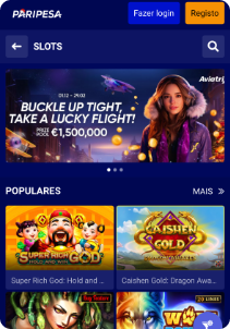 Paripesa Casino mobile screen welcome bonus