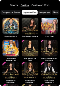 Swiper Casino mobile screen live games