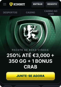 Kinbet Casino mobile screen main page