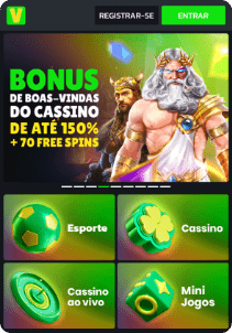 Velobet Casino mobile screen main page