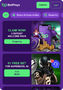 Betplays Casino mobile screen promotions