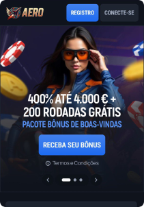 AeroBet Casino mobile screen main page