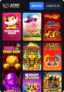 AeroBet Casino mobile screen slots games