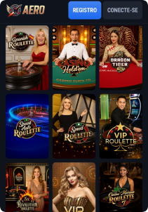 AeroBet Casino mobile screen live games