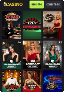 AvoCasino Casino mobile screen live games