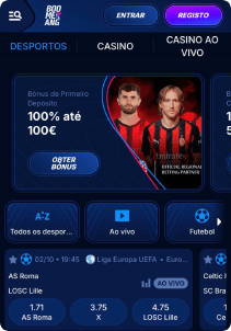 Boomerang Bet Casino mobile screen sports