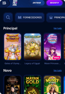 Boomerang Bet Casino mobile screen slots games