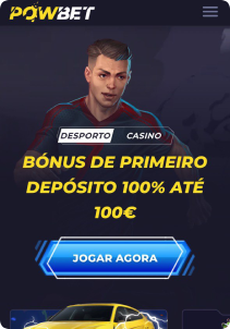 PowBet Casino mobile screen sports bonus