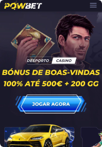 PowBet Casino mobile screen main page