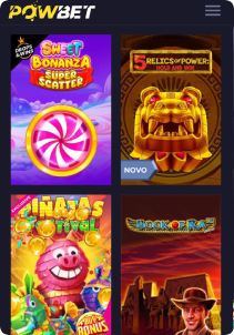 PowBet Casino mobile screen slots games