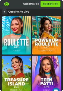 WilderBet Casino mobile screen loive games