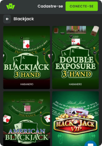 WilderBet Casino mobile screen table games