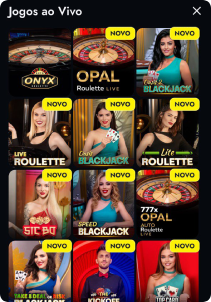 WildWinz Casino mobile screen live games