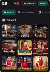 Belabet Casino mobile screen live games