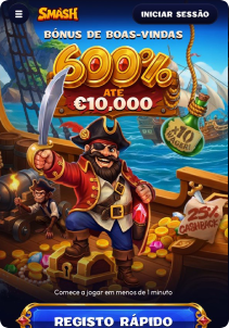 Smash Casino mobile screen main page