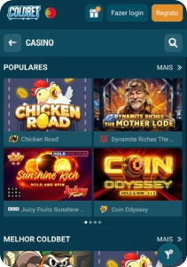 Coldbet casino screen2 slots games