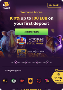 Bizzo casino mobile screen welcome bonus