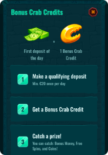 Spinanga casino mobile screen bonus crab