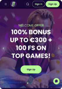 ReadyCasino casino mobile screen welcome bonus