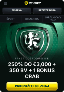 Kinbet casino mobile screen welcome bonus