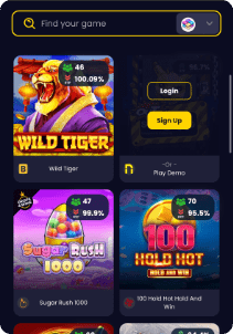 SlotsGem casino mobile screen slots games