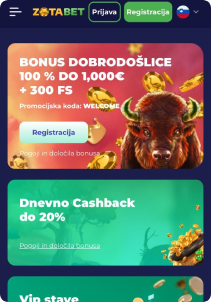 SpinBara casino mobile screen pomotions