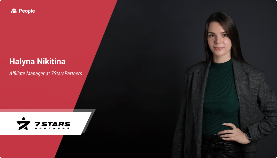 Halyna Nikitina, the Affiliate Manager of the 7StarsPartners team