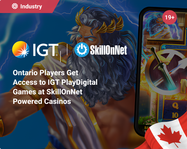 Ontario Players Get Access to IGT PlayDigital Games at SkillOnNet Powered Casinos