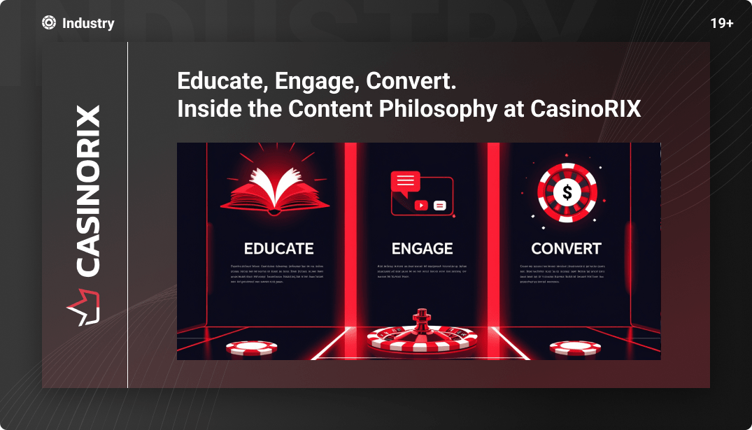 Educate, Engage, Convert. Inside the Content Philosophy at CasinoRIX
